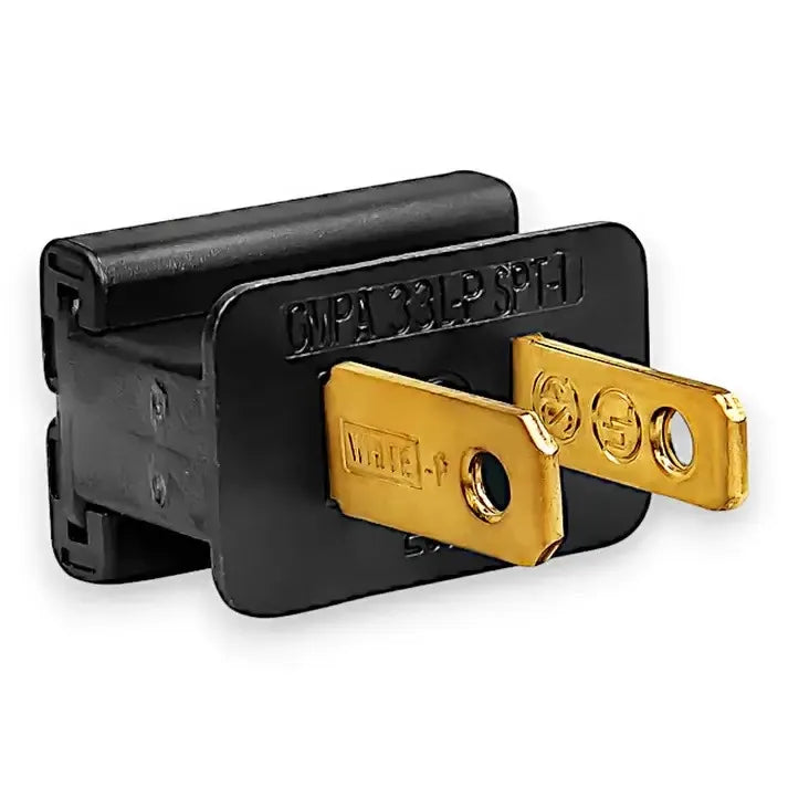 Black Male Inline Plug
